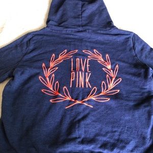 Love Pink Zip Up Hoodie